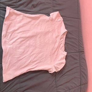 A plain pinkT-shirt